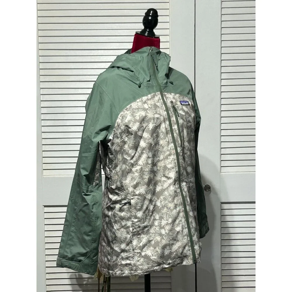 Patagonia Womens Hemlock Green Insulated Powder Town Jacket Snowboard Sz M 3049 - Picture 3 of 14